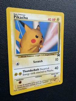 Pikachu Black Star Promo #26 Pokemon Snap Photo Pikachu WOTC 2001 LP - Image 2