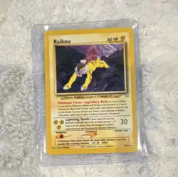 Pokemon Raikou 60 HP Neo Revelation 22/64 Rare Basic 2000 Pokemon TCG - Image 1