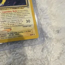 Pokemon Raikou 60 HP Neo Revelation 22/64 Rare Basic 2000 Pokemon TCG - Image 3