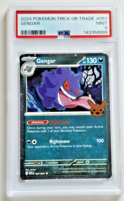 2024 POKEMON TRICK OR TRADE #057 GENGAR PSA 9 - Image 1