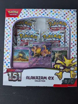 Pokemon Scarlet & Violet 151 Alakazam ex Collection Box - Factory Sealed - Image 1