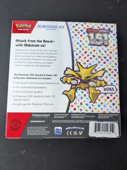 Pokemon Scarlet & Violet 151 Alakazam ex Collection Box - Factory Sealed - Image 2