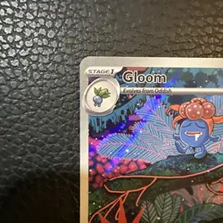 Pokemon Gloom 198/197 SV03 Obsidian Flames Full Art Illustration Rare Holo 80 HP - Image 3
