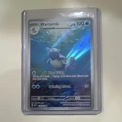Pokemon Wartortle 171/165 Scarlet & Violet 151 Holo 100 HP Illustration Rare - Image 1