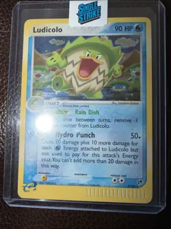 Ludicolo 7/100 Holo Rare Pokemon ex Sandstorm LP SWIRL - Image 1
