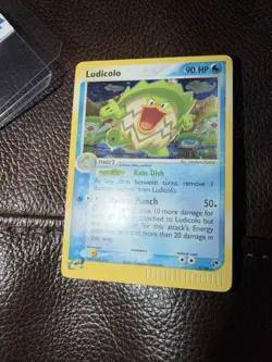 Ludicolo 7/100 Holo Rare Pokemon ex Sandstorm LP SWIRL - Image 3