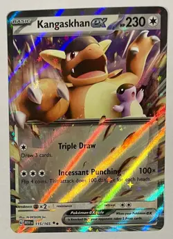 Pokemon TCG Kangaskhan ex Scarlet & Violet-151 115/165 Holo Near Mint Condition - Image 1
