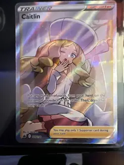 Pokemon TCG Caitlin 189/198 Full Art Ultra Rare Chilling Reign - Image 1