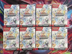 Pokemon TCG Prismatic Evolutions Sealed Booster Bundle Lot Of 8 New In Hand QTY - Image 1