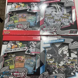 Pokemon Black Bolt and White Flare Binder + Poster Collection Sam's Club Bundles - Image 1