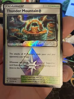 Thunder Mountain 191/214 Prism Star SM Lost Thunder Pokemon Holo Foil - Image 1