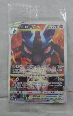 Pokemon TCG Lucario VSTAR SWSH291 SWSH Black Star Promo NEVER OPENED - Image 1
