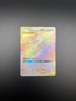 Pokemon TCG Moltres & Zapdos & Articuno GX (Secret) 69/68 Hidden Fates Holo - Image 1