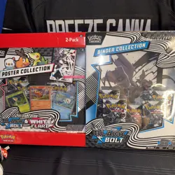 Pokemon Black Bolt & White Flare Poster + Binder Collection - Sam's Club Bundle - Image 1