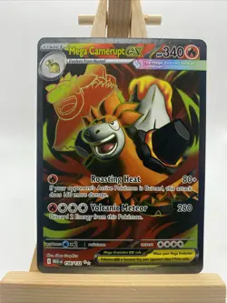 2025 Pokemon Mega Evolution Camerupt ex Ultra Rare #156/132 - Image 1