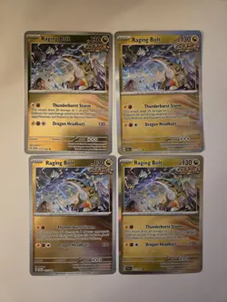 Pokemon [4x Playset] Raging Bolt 111/142 Stellar Crown Holo - Image 1