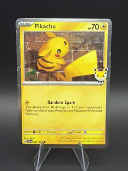 Pikachu (Pokemon Day 2026) 051/162 Stamped Pokemon TCG - Image 1
