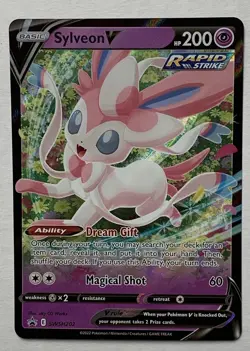 Pokemon TCG Sylveon V SWSH202 Black Star Promo NM - Image 1