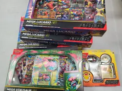 6 x Pokemon TCG: Mega Lucario ex Premium, Veneusaur EX, Day 2026, New Sealed - Image 1
