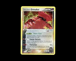 Pokemon TCG Team Magma's Groudon 9/95 EX Team Magma vs Team Aqua Holo Rare - Image 1