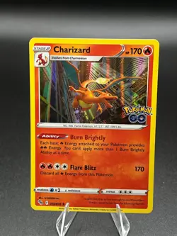 Charizard 010/078 Holo Rare Pokemon GO Pokemon Reverse Holo LP - Image 1