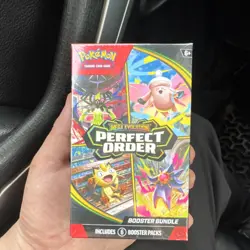 Pokemon Mega Evolution Perfect Order Booster Bundle Box 6 Packs Zygarde Clefable - Image 1