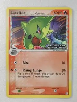 Larvitar 73/113 Delta Species Holo Stamped LP/NM Vintage Pokemon TCG - Image 1
