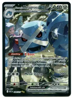 Pokemon TCG: Steven's Metagross Gardevoir EX SIR Ascended Heroes 289/217 NM - Image 1
