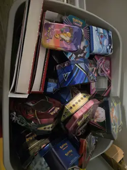 Lot Of Multiple Empty Pokemon TCG Tins - Image 1