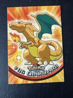 Charizard #6 1999 Topps Pokemon T.V. Animation TV LP/MP - Image 1