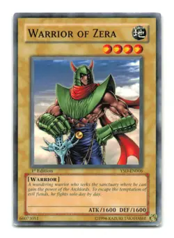 Warrior of Zera - YSD-EN006 1st Edition - YuGiOh-LP - Image 1