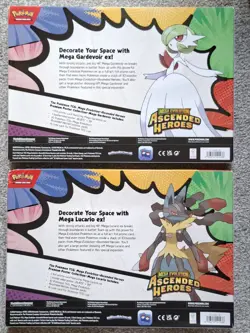 Pokemon TCG: Ascended Heroes Premium Poster Collection Mega Gardevoir + Lucario - Image 2