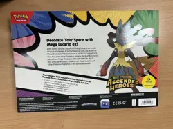 Pokemon TCG Ascended Heroes Premium Poster Collection Mega Lucario New Sealed - Image 2