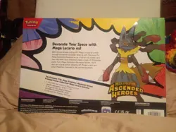 Pokemon TCG Sealed Ascended Heroes Mega Lucario Premium Poster Collection - Image 2