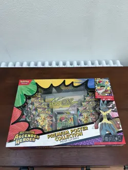 Pokemon TCG Ascended Heroes Premium Poster Collection Mega Lucario Brand New - Image 1