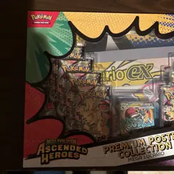 Pokemon TCG Ascended Heroes Mega Lucario Premium Poster Collection New & Sealed - Image 3