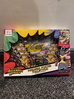 Pokemon TCG Ascended Heroes Mega Lucario Premium Poster Collection New & Sealed - Image 1