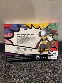 Pokemon TCG Ascended Heroes Mega Lucario Premium Poster Collection New & Sealed - Image 2