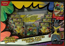 Pokemon TCG: Ascended Heroes Premium Poster Collection Mega Lucario Sealed Box - Image 1