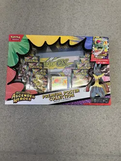 Pokemon TCG Ascended Heroes Mega Lucario Premium Poster Collection New & Sealed - Image 1