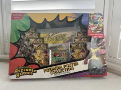 Pokemon TCG Ascended Heroes Mega Lucario Premium Poster Collection New & Sealed - Image 1