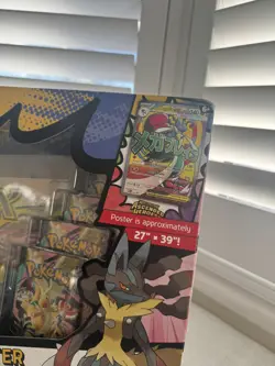 Pokemon TCG Ascended Heroes Mega Lucario Premium Poster Collection New & Sealed - Image 3
