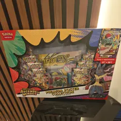 Pokemon TCG Ascended Heroes Premium Poster Collection Mega Lucario New Sealed - Image 1