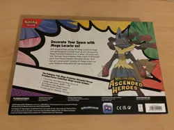 Pokemon TCG Ascended Heroes Premium Poster Collection Mega Lucario EX SEALED - Image 3