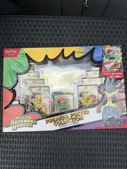 Pokemon TCG: Ascended Heroes Premium Poster Collection Mega Lucario New/Sealed - Image 1