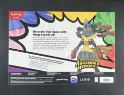 Pokemon TCG Ascended Heroes Premium Poster Collection Mega Lucario New/Sealed - Image 2
