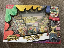 Pokemon TCG Ascended Heroes Premium Poster Collection Mega Lucario - Image 1