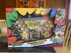Pokemon TCG Ascended Heroes Premium Poster Collection Mega Lucario New/Sealed - Image 1