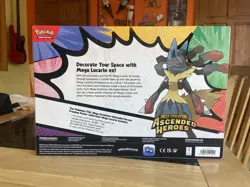 Pokemon TCG Ascended Heroes Premium Poster Collection Mega Lucario New/Sealed - Image 2