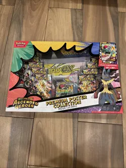 Pokemon TCG Ascended Heroes Mega Lucario Premium poster Collection - Image 1